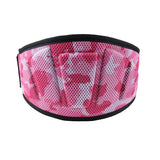 Adjustable Weightlifting Belt, EVA Nylon Lumbar Support Belt for Powerlifting, Bodybuilding, Gym Fitness and Strength Training - Pink Camouflage L In Australia - Darrahopens