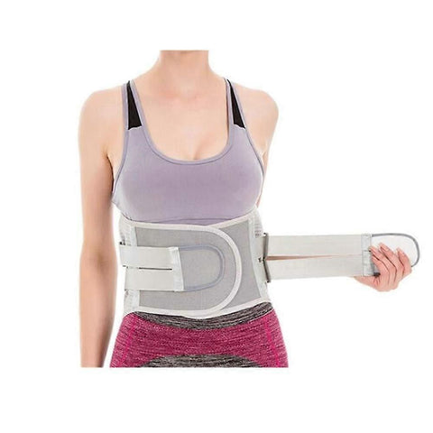 Weightlifting Belt with Adjustable Waist Support for Gym Powerlifting Lumbar Protection Grey - M In Australia - Darrahopens