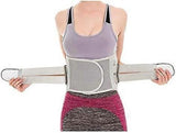 Weightlifting Belt with Adjustable Waist Support for Gym Powerlifting Lumbar Protection Grey - M
