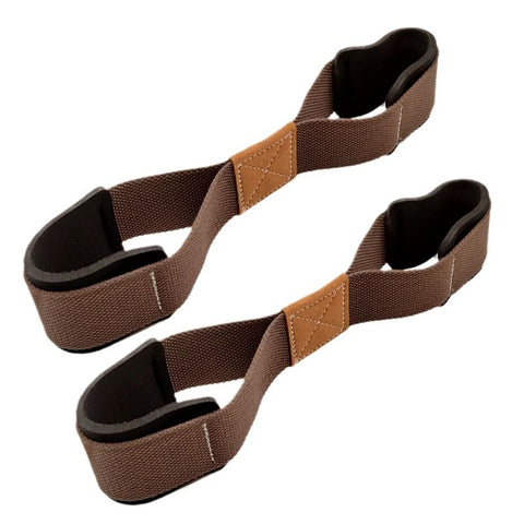 Lifting Straps for Weightlifting Fitness Use 2Pcs Heavy Duty Deadlift Straps - Brown In Australia - Darrahopens