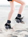 Ankle Strap Dumbbell Foot Straps for Lifting Buttocks and Slimming Thighs, Adjustable Nylon Fitness Equipment