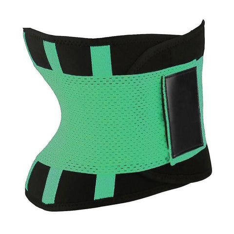 Adjustable Back Support Waist Trainer Trimmer Belt Sports Gym Fitness Weightlifting Abdominal Slim Belt - Green In Australia - Darrahopens