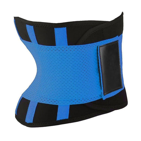Adjustable Back Support Waist Trainer Trimmer Belt Sports Gym Fitness Weightlifting Abdominal Slim Belt - Blue In Australia - Darrahopens