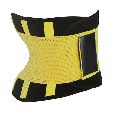 Adjustable Back Support Waist Trainer Trimmer Belt Sports Gym Fitness Weightlifting Abdominal Slim Belt - Yellow In Australia - Darrahopens