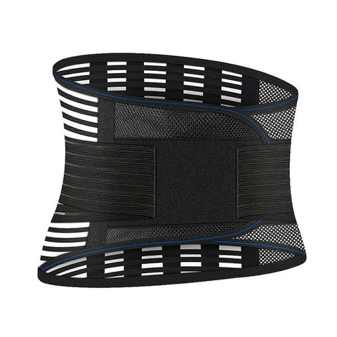 Adjustable Lumbar Support Belt, Breathable Back Brace for Gym Fitness, Weightlifting, Sports Training and Daily Activities - XL