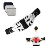 Sports Lumbar Support Belt, Adjustable Back Brace with 4 Support Stays for Weightlifting, Gym Workouts, Squats and Fitness Training Black - 2XL