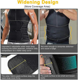 Men Body Shaper Waist Trainer Sauna Vest Double Belt Abdomen Slimming Sweat Vest Fitness Belt - S In Australia - Darrahopens