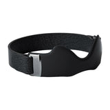 3D Silicone Patellar Support Strap Sports Knee Belt Shock Absorption Fitness - Black