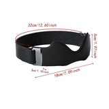 3D Silicone Patellar Support Strap Sports Knee Belt Shock Absorption Fitness - Black