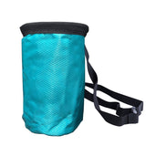 Rock Climbing Chalk Bag Talcum Powder Bag Weightlifting Pouches Adjustable Drawstring Chalk Bag Nonslip Magnesia Pouches - Blue