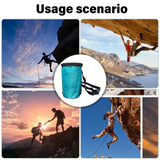 Rock Climbing Chalk Bag Talcum Powder Bag Weightlifting Pouches Adjustable Drawstring Chalk Bag Nonslip Magnesia Pouches - Blue