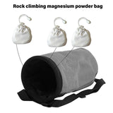 Rock Climbing Chalk Bag Talcum Powder Bag Weightlifting Pouches Adjustable Drawstring Chalk Bag Nonslip Magnesia Pouches - Blue