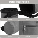 Rock Climbing Chalk Bag Talcum Powder Bag Weightlifting Pouches Adjustable Drawstring Chalk Bag Nonslip Magnesia Pouches - Gray