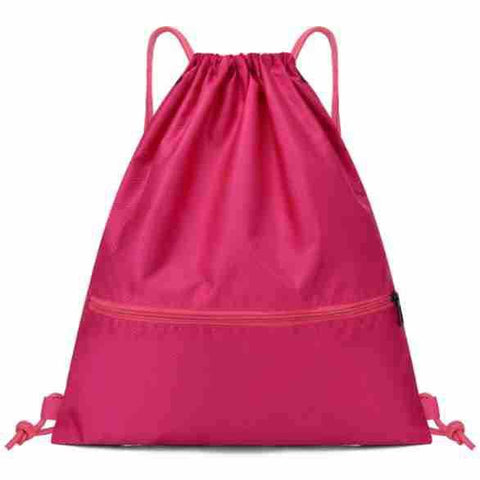 Lightweight Sports Backpack, Water Resistant Nylon Gym Bag with Adjustable Shoulder Strap for Hiking, Fitness, Travel and Daily Use - Magenta In Australia - Darrahopens