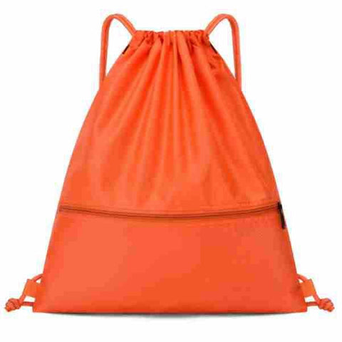 Lightweight Sports Backpack, Water Resistant Nylon Gym Bag with Adjustable Shoulder Strap for Hiking, Fitness, Travel and Daily Use - Orange In Australia - Darrahopens