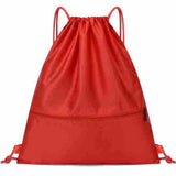 Lightweight Sports Backpack, Water Resistant Nylon Gym Bag with Adjustable Shoulder Strap for Hiking, Fitness, Travel and Daily Use - Red