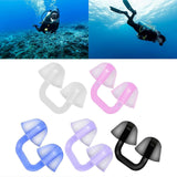 Swimming Nose Clip Silicone Nose Plug, Comfortable Adjustable Nose Clip for Swimming, Diving, Training and Water Sports - Transparent In Australia - Darrahopens