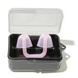 Swimming Nose Clip Silicone Nose Plug, Comfortable Adjustable Nose Clip for Swimming, Diving, Training and Water Sports - Transparent