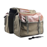 Double Side Bike Saddle Bag Cycling Bike Carrier Cargo Bag Storage Pouch Bike Trunk Bag Waterproof for Traveling Commuting - Camel In Australia - Darrahopens