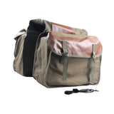 Double Side Bike Saddle Bag Cycling Bike Carrier Cargo Bag Storage Pouch Bike Trunk Bag Waterproof for Traveling Commuting - Camel In Australia - Darrahopens