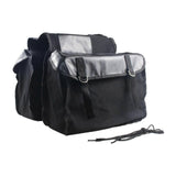 Double Side Bike Saddle Bag Cycling Bike Carrier Cargo Bag Storage Pouch Bike Trunk Bag Waterproof for Traveling Commuting - Black In Australia - Darrahopens