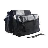 Double Side Bike Saddle Bag Cycling Bike Carrier Cargo Bag Storage Pouch Bike Trunk Bag Waterproof for Traveling Commuting - Black In Australia - Darrahopens