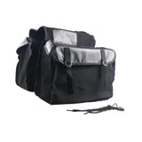 Double Side Bike Saddle Bag Cycling Bike Carrier Cargo Bag Storage Pouch Bike Trunk Bag Waterproof for Traveling Commuting - Black