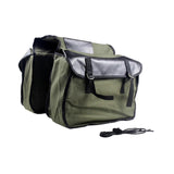 Double Side Bike Saddle Bag Cycling Bike Carrier Cargo Bag Storage Pouch Bike Trunk Bag Waterproof for Traveling Commuting - Army Green In Australia - Darrahopens