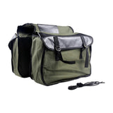 Double Side Bike Saddle Bag Cycling Bike Carrier Cargo Bag Storage Pouch Bike Trunk Bag Waterproof for Traveling Commuting - Army Green In Australia - Darrahopens
