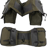 Double Side Bike Saddle Bag Cycling Bike Carrier Cargo Bag Storage Pouch Bike Trunk Bag Waterproof for Traveling Commuting - Army Green In Australia - Darrahopens