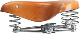 Vintage Bicycle Saddle Seat, Retro Leather Style Bike Seat with Triple Spring Suspension for Cruiser, City and Commuter Bikes