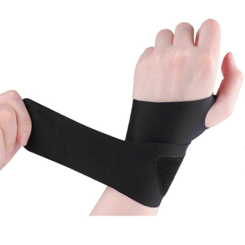 Adjustable Wrist Support Wrap, Breathable Wrist Brace for Fitness, Gym, Weightlifting, Sports Training & sports activities Prevention - Black