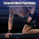 Adjustable Wrist Brace Support with Silicone Pad, Breathable Wrist Wrap for Gym, Weightlifting, Tennis & Sports Training - L In Australia - Darrahopens