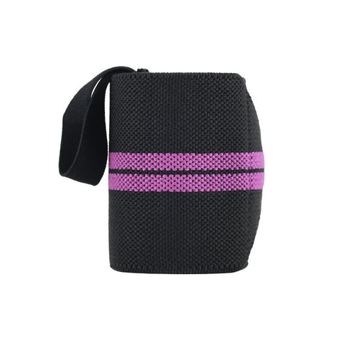 1Pc Adjustable Wrist Wraps for Weightlifting, Gym Training Wrist Support Straps for Men & Women, Fitness Strength Training Accessories - Purple
