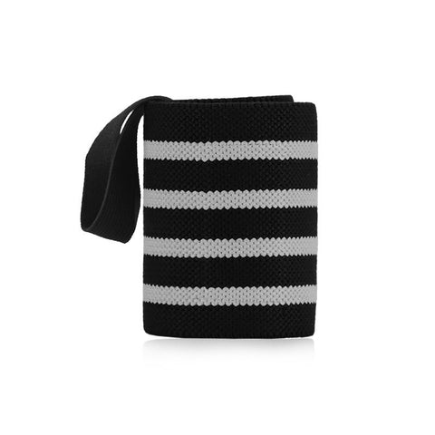 1Pc Adjustable Wrist Wraps for Weightlifting, Gym Training Wrist Support Straps for Men & Women, Fitness Strength Training Accessories - Gray Striped In Australia - Darrahopens