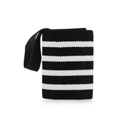 1Pc Adjustable Wrist Wraps for Weightlifting, Gym Training Wrist Support Straps for Men & Women, Fitness Strength Training Accessories - White Striped