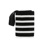 1Pc Adjustable Wrist Wraps for Weightlifting, Gym Training Wrist Support Straps for Men & Women, Fitness Strength Training Accessories - White Striped