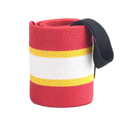 1Pc Adjustable Wrist Wraps for Weightlifting, Gym Training Wrist Support Straps for Men & Women, Fitness Strength Training Accessories - Red Multicolor