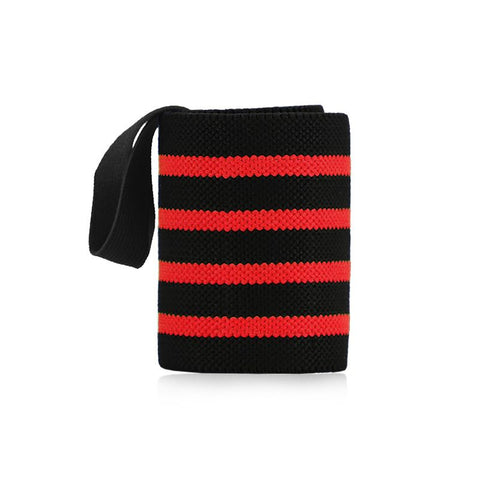 1Pc Adjustable Wrist Wraps for Weightlifting, Gym Training Wrist Support Straps for Men & Women, Fitness Strength Training Accessories - Red Striped In Australia - Darrahopens