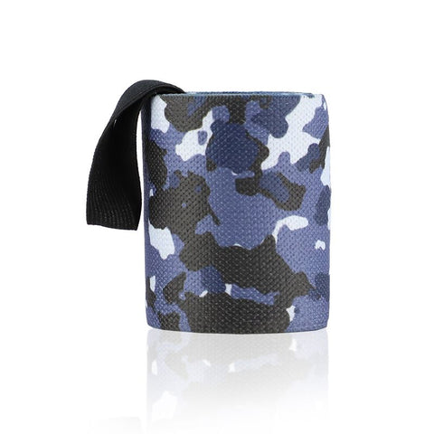 1Pc Adjustable Wrist Wraps for Weightlifting, Gym Training Wrist Support Straps for Men & Women, Fitness Strength Training Accessories - Blue Camo