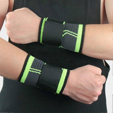 Adjustable Compression Wrist Support Brace, Breathable Wrist Wrap for Running, Gym, Weightlifting, Tennis & Sports Training - M