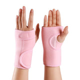 Steel Support Wrist Wraps with Adjustable Strap, Weightlifting Wrist Support for Gym, Fitness Training, Powerlifting & Sports - Pink
