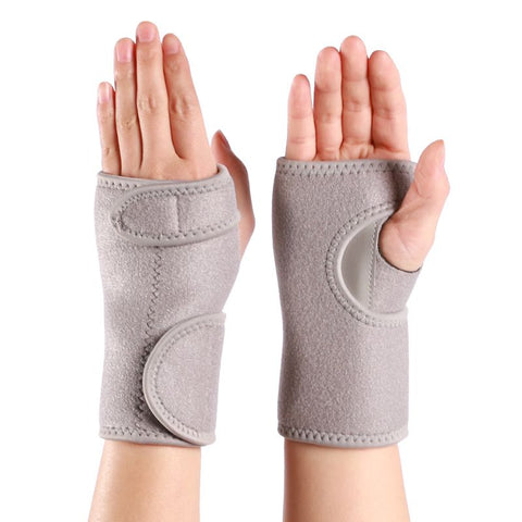 Steel Support Wrist Wraps with Adjustable Strap, Weightlifting Wrist Support for Gym, Fitness Training, Powerlifting & Sports - Gray