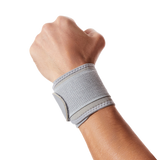 1 Pair Adjustable Compression Wrist Support Strap, Lightweight Wrist Wrap Brace for Gym, Weightlifting, CrossFit, Sports & Daily Use - Gray