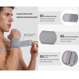 1 Pair Adjustable Compression Wrist Support Strap, Lightweight Wrist Wrap Brace for Gym, Weightlifting, CrossFit, Sports & Daily Use - Gray In Australia - Darrahopens