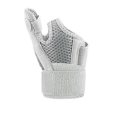 Thumb Support Wrist Brace, Adjustable Wrist Wrap with Dual Support Splints, Breathable Wrist Support for Sports, Fitness & Daily Use - White