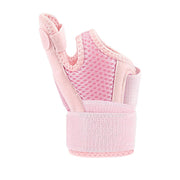 Thumb Support Wrist Brace, Adjustable Wrist Wrap with Dual Support Splints, Breathable Wrist Support for Sports, Fitness & Daily Use - Pink