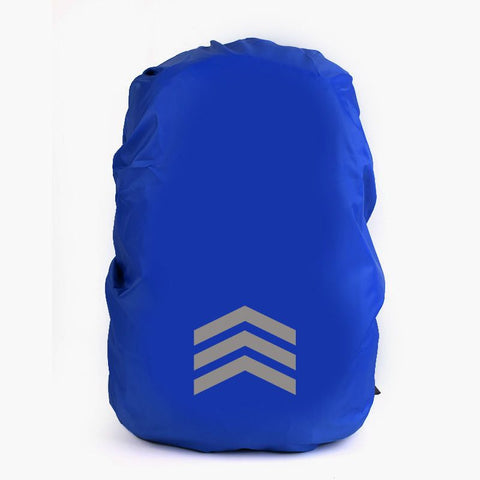 Backpack Rain Cover Waterproof Oxford Cloth Backpack Protector with Reflective Strip Elastic Design Hiking Cycling Travel Cover - Blue S In Australia - Darrahopens