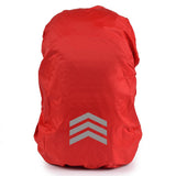 Backpack Rain Cover Waterproof Oxford Cloth Backpack Protector with Reflective Strip Elastic Design Hiking Cycling Travel Cover - Red S In Australia - Darrahopens