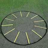 Agility ladder for speed training - 12 Grid Round exercise equipment for sports